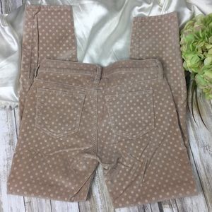 J. Crew Pants - J.crew Toothpick pants Polka Velvet style 06827 J. Crew Pants - J.crew Toothpick pants Polka Velvet style 06827